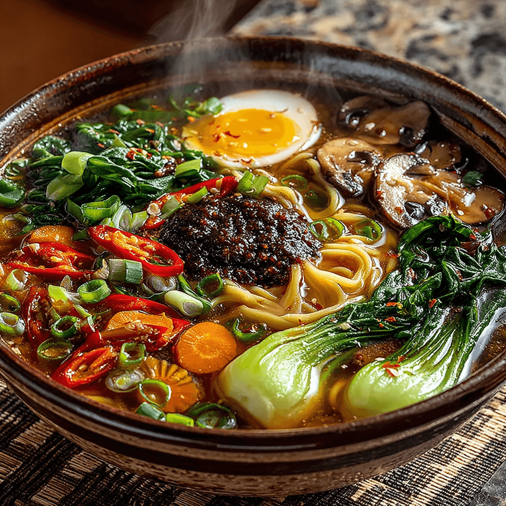 🍜 Bold, Rich, and Irresistible: Black Garlic Ramen with Deep Umami Flavor