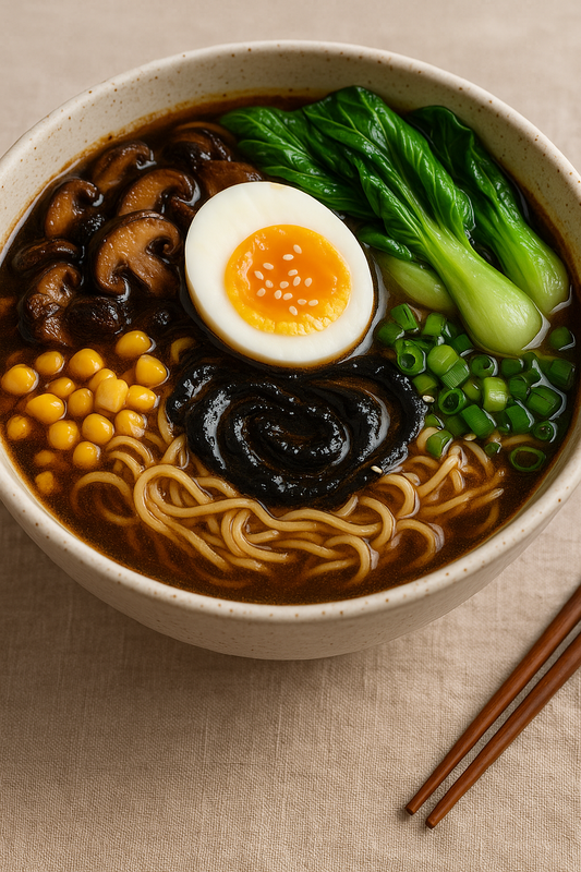 🍜 Bold, Rich, and Irresistible: Black Garlic Ramen with Deep Umami Flavor