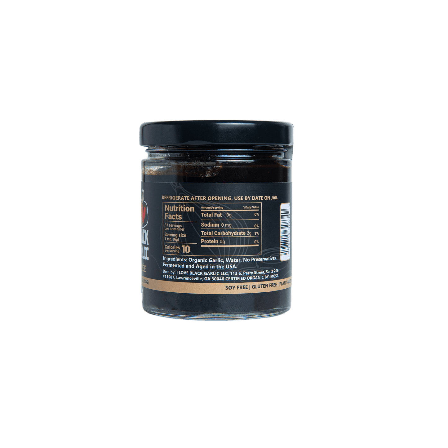 Organic Black Garlic Purée – 7 oz Jar | Rich Umami Flavor | Slow-Fermented | USA-Made | Vegan & Gluten-Free - I Love Black Garlic